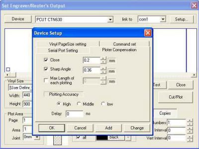 Cài thông số phần mềm Artcut2005 cho máy PCUT